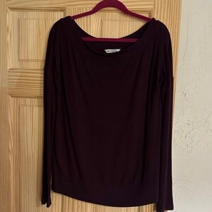Athleta Deep Purple Long Sleeve Sweater